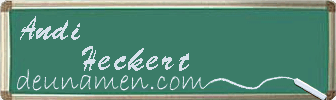 Andi Heckert Visitenkarte